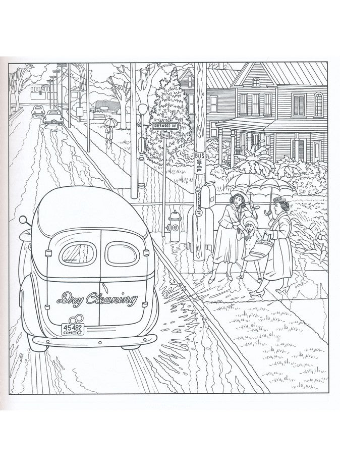 The Saturday Evening Post Americana Coloring Book