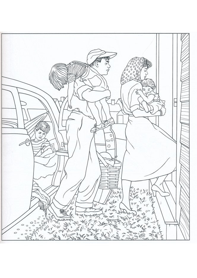 The Saturday Evening Post Americana Coloring Book