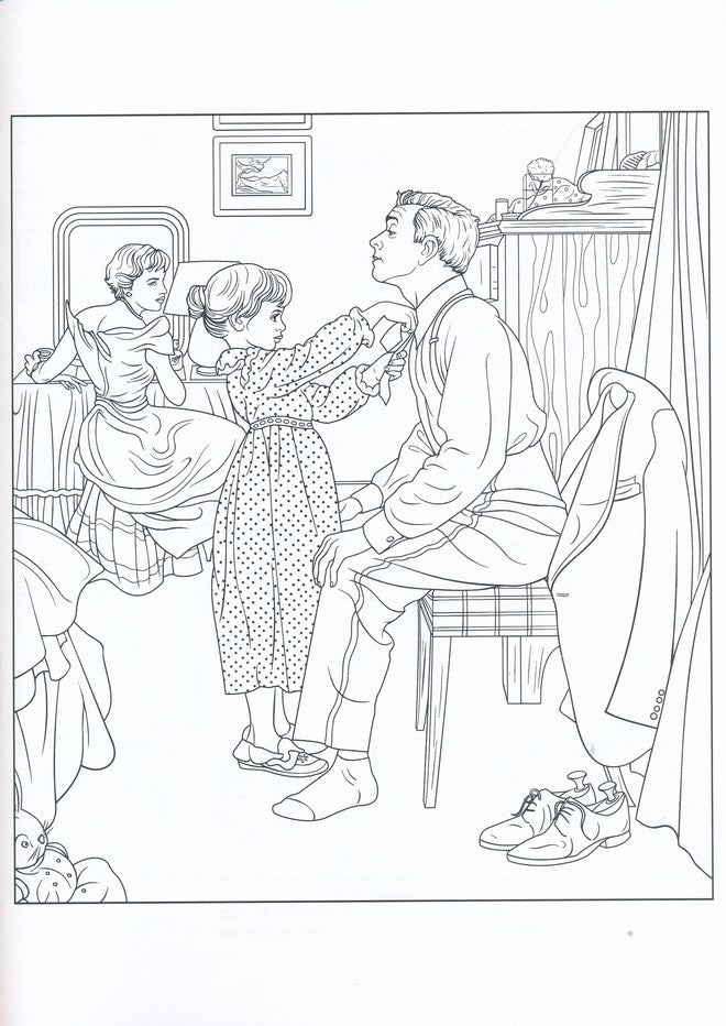 The Saturday Evening Post Americana Coloring Book