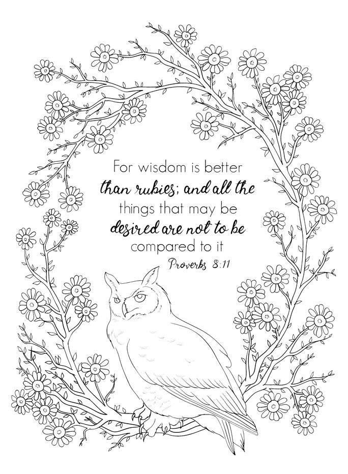 Inspiring Proverbs Coloring Book | Christian Coloring, Coloring Books