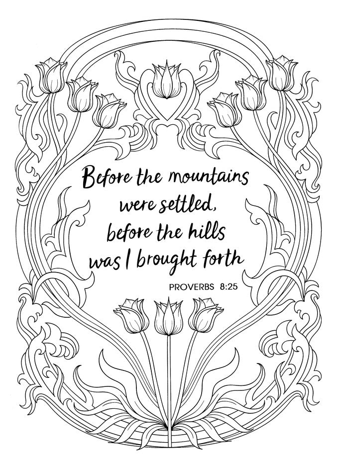 Inspiring Proverbs Coloring Book