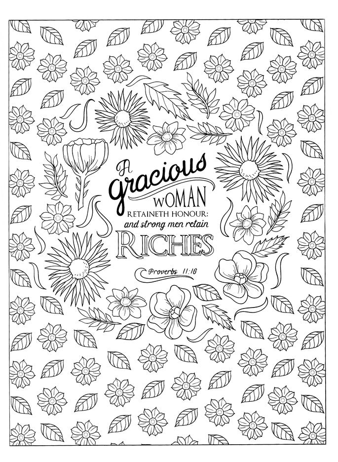 Inspiring Proverbs Coloring Book