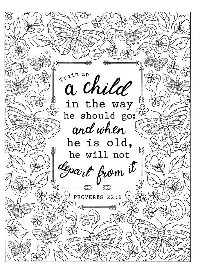 Inspiring Proverbs Coloring Book