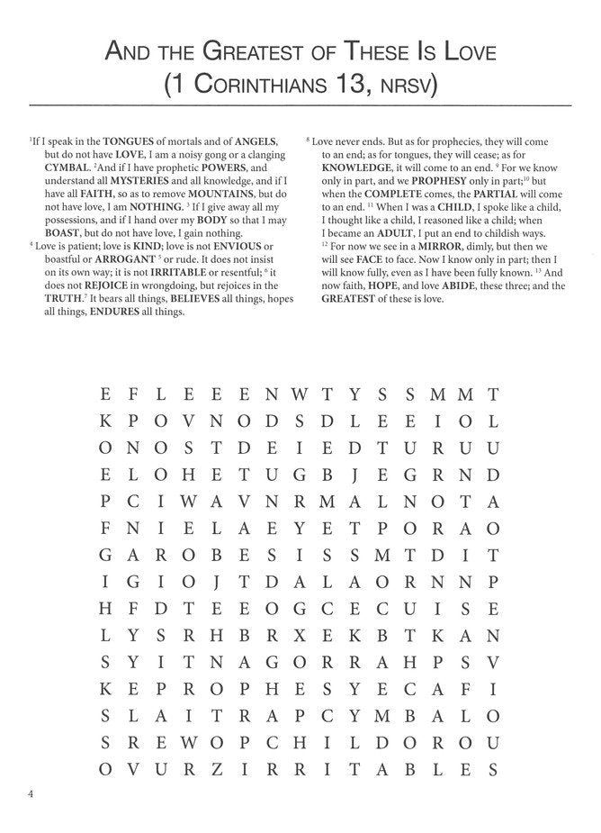 Bible Word Search Puzzles