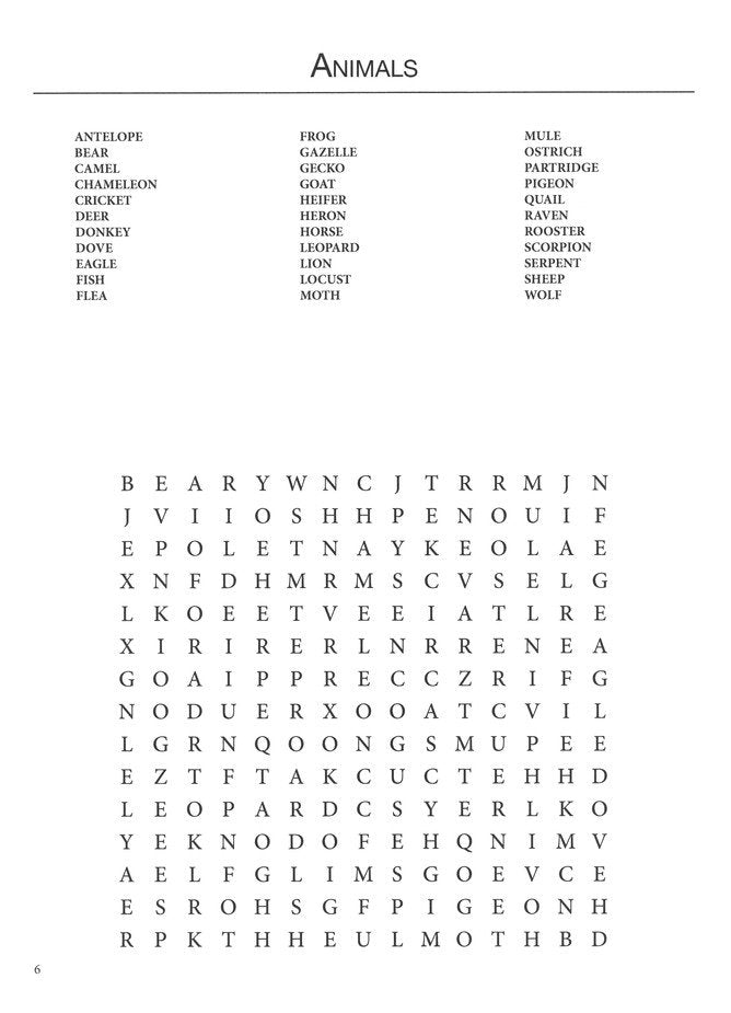 Bible Word Search Puzzles