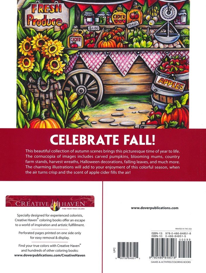 Autumn Charm Coloring Book