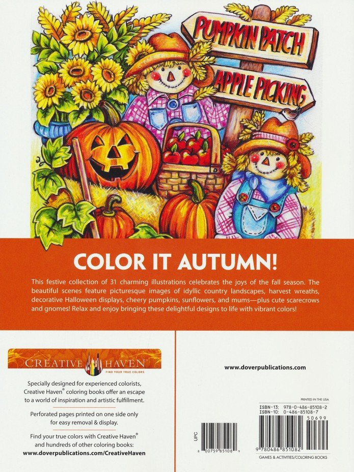 Autumn Harvest Coloring Book