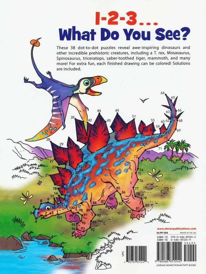 Dinosaurs & Prehistoric Animals Dot-to-Dot Fun!