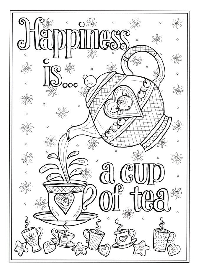 Afternoon Tea Coloring Book