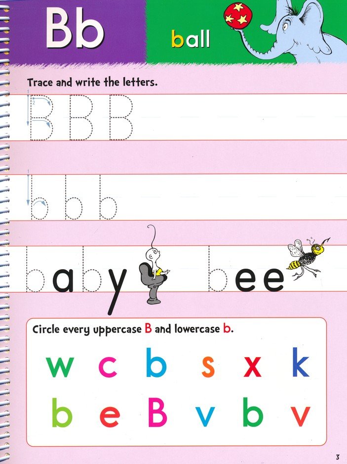 Dr. Seuss Wipe-Clean Workbook: Letters and Numbers: Activity Workbook for Ages 3-5