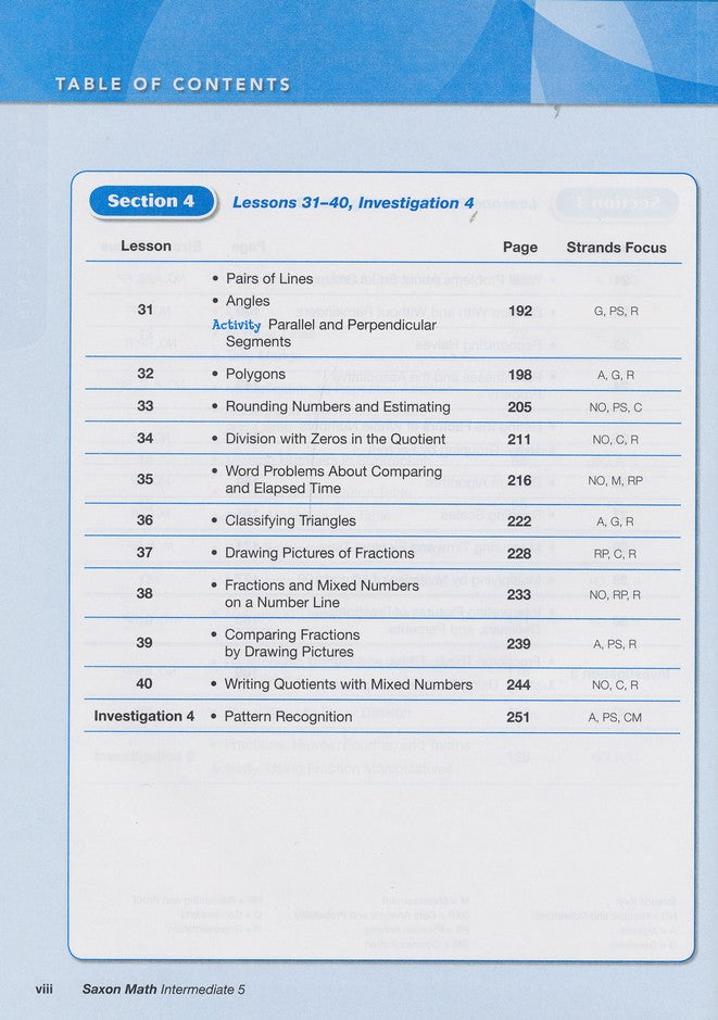 Saxon Math Intermediate 5 Homeschool Kit