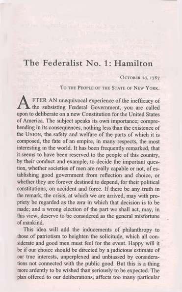 The Federalist Papers