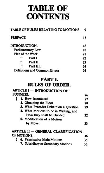 Robert's Rules of Order (William Eisner)