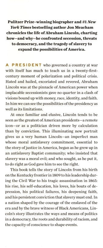 And There Was Light: Abraham Lincoln and the American Struggle