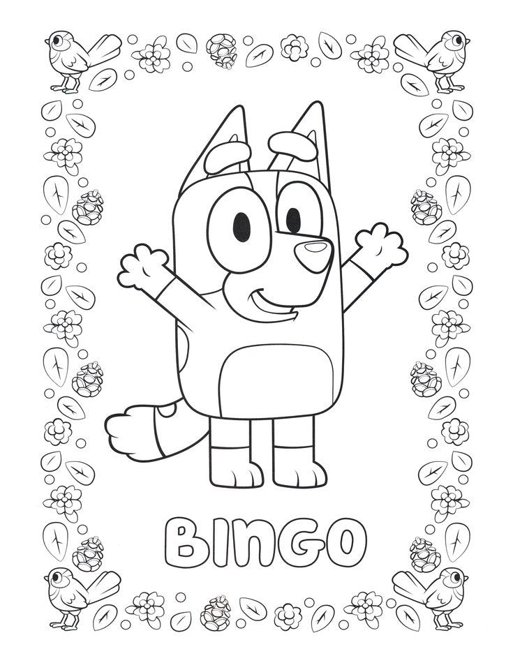 Bluey: Big Backyard: A Coloring Book