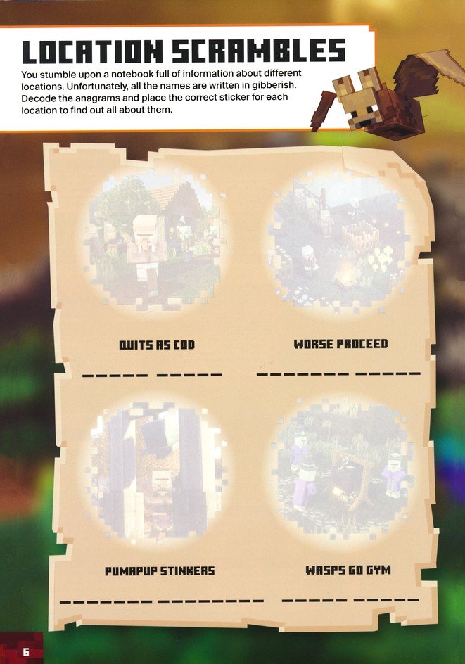 Minecraft Official Dungeons Sticker Book (Minecraft)