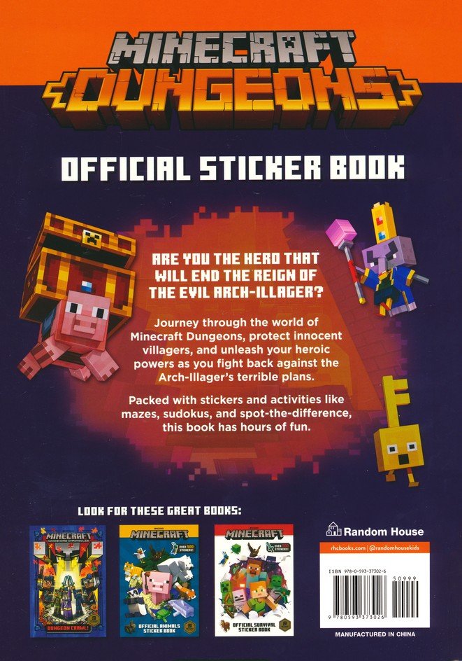 Minecraft Official Dungeons Sticker Book (Minecraft)