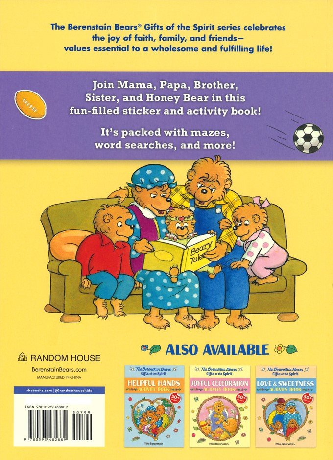 The Berenstain Bears Gifts of the Spirit Caring & Sharing Activity Book