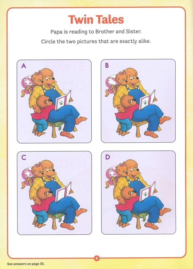 Berenstain Bears Gifts of the Spirit Love & Sweetness Activity Book (Berenstain Bears)