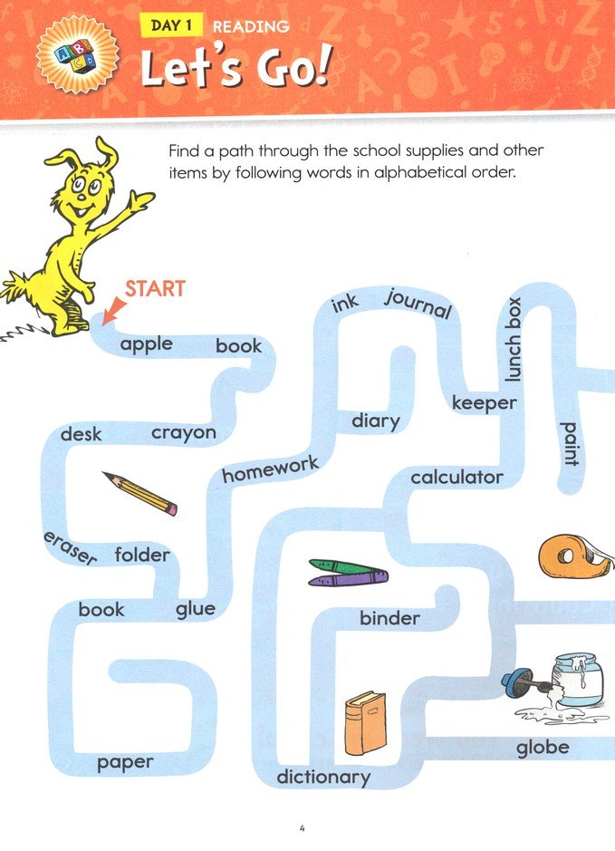 Summer with Seuss Workbook: Grades 1-2