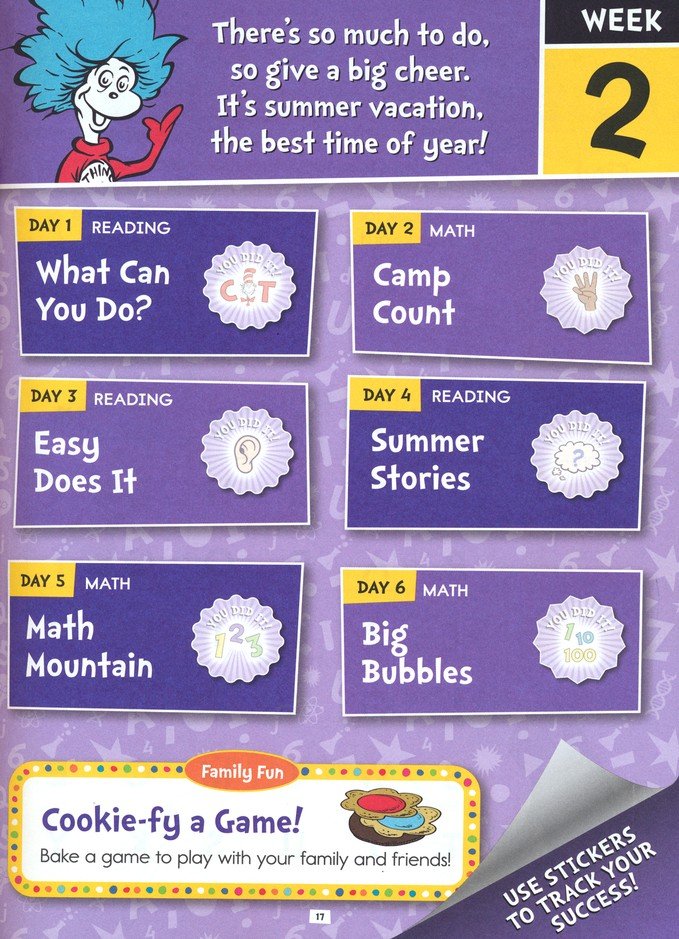 Summer with Seuss Workbook: Grades 1-2