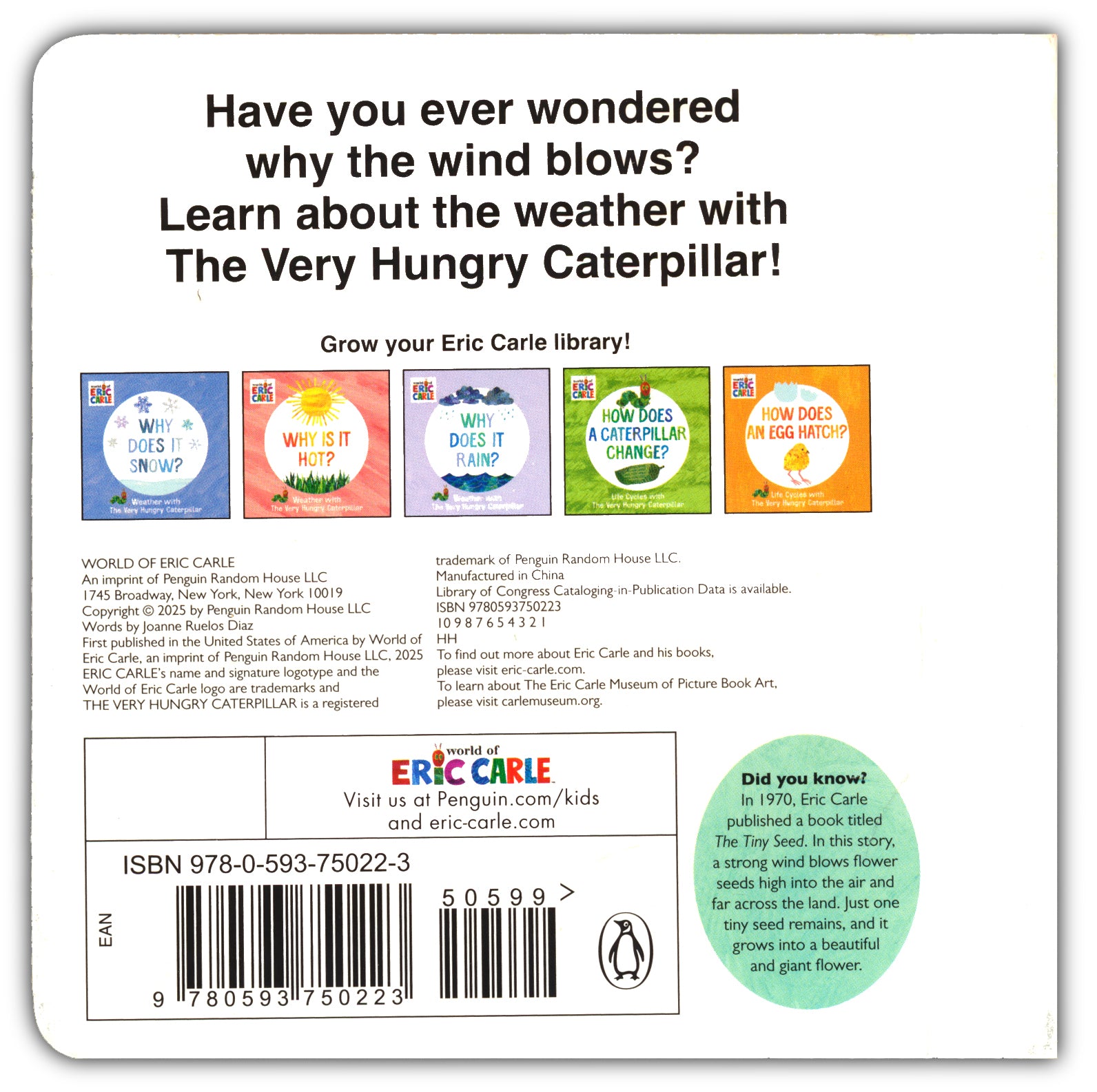 Why Does the Wind Blow?: Weather with The Very Hungry Caterpillar