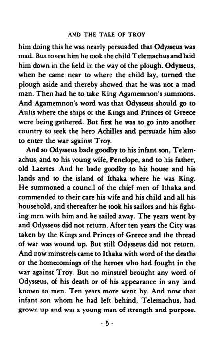 The Children's Homer: The Adventures of Odysseus and the Tale of Troy