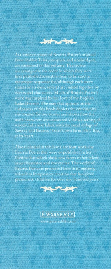 Beatrix Potter: The Complete Tales