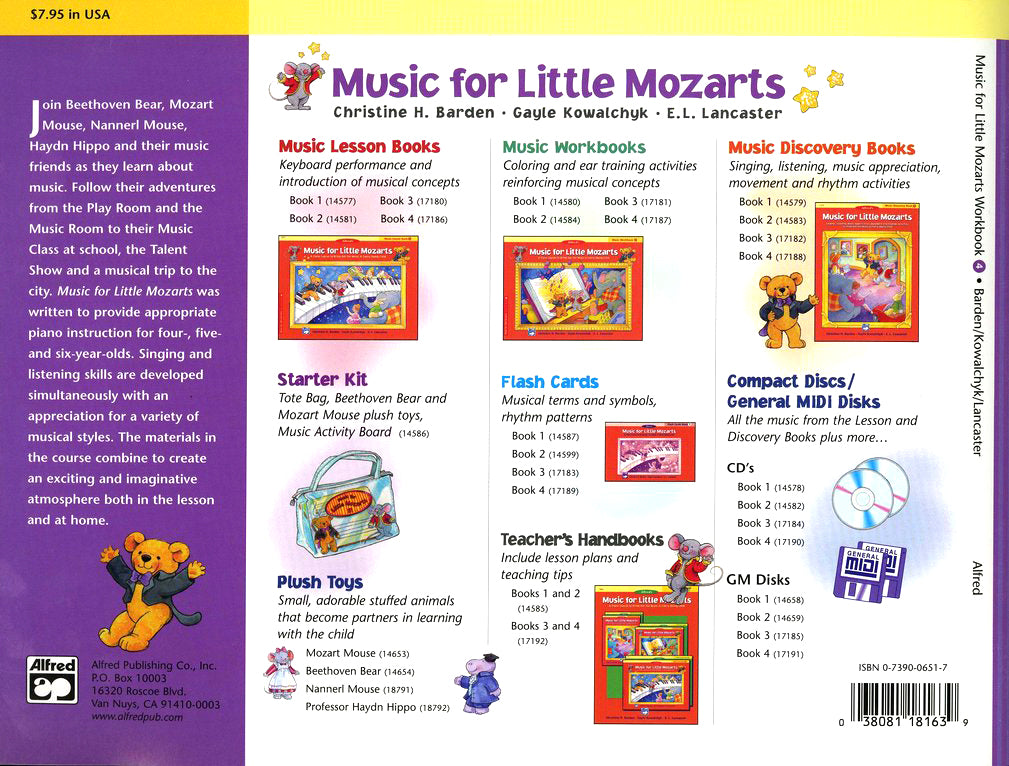 Music for Little Mozarts, Music Workbook, Book 4