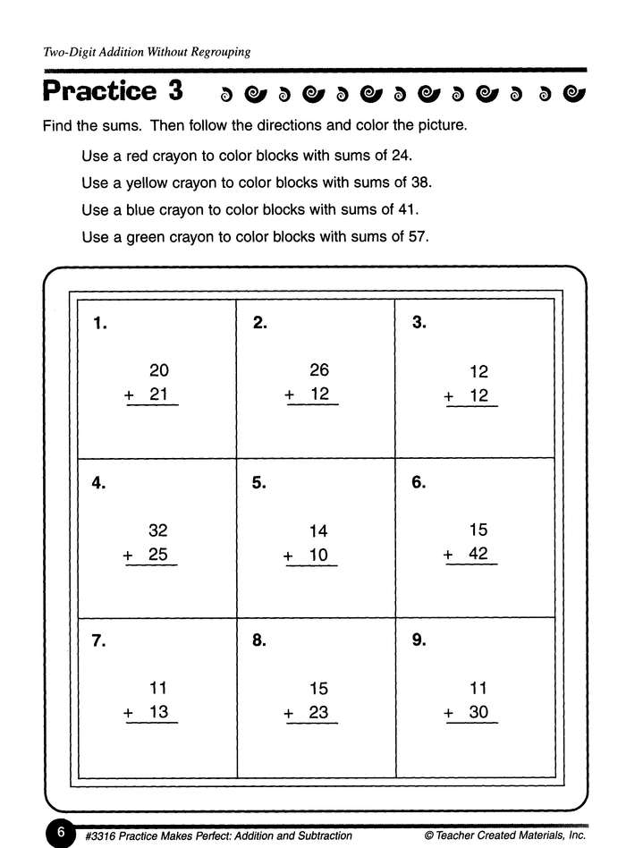 Addition & Subtraction, Grade 2