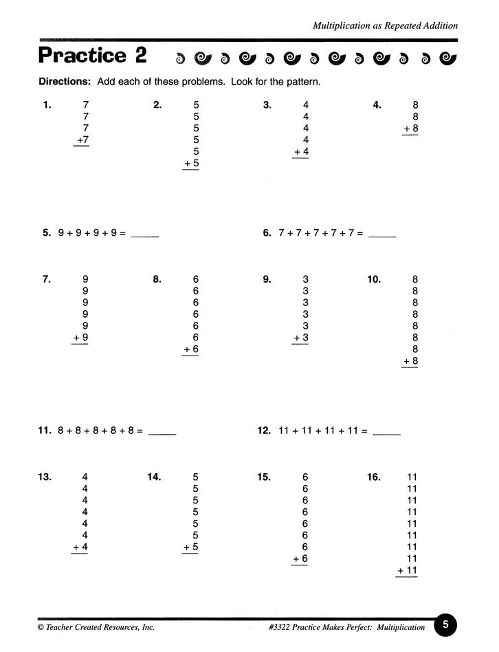 Multiplication, Grade 4