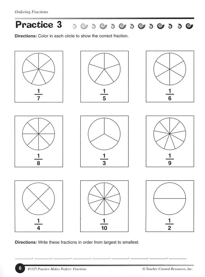 Practice Makes Perfect: Fractions (Grade 4)