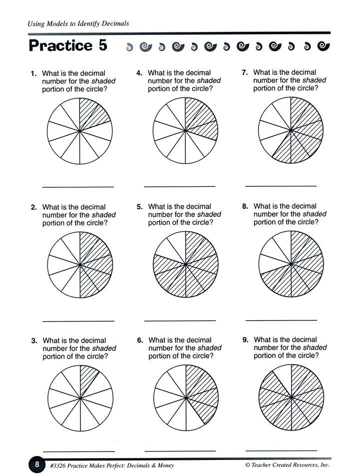 Decimals and Money, Grades 3 & 4