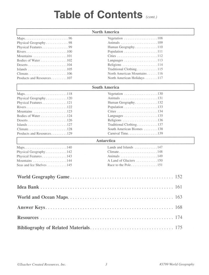 World Geography, Grades 5-8, 3rd Edition