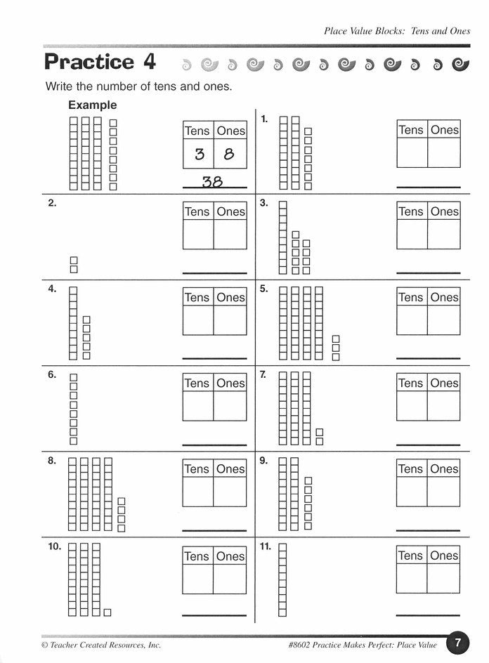 Practice Makes Perfect: Place Value (Grade 2)