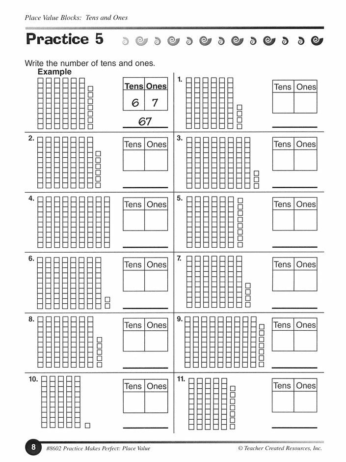 Practice Makes Perfect: Place Value (Grade 2)