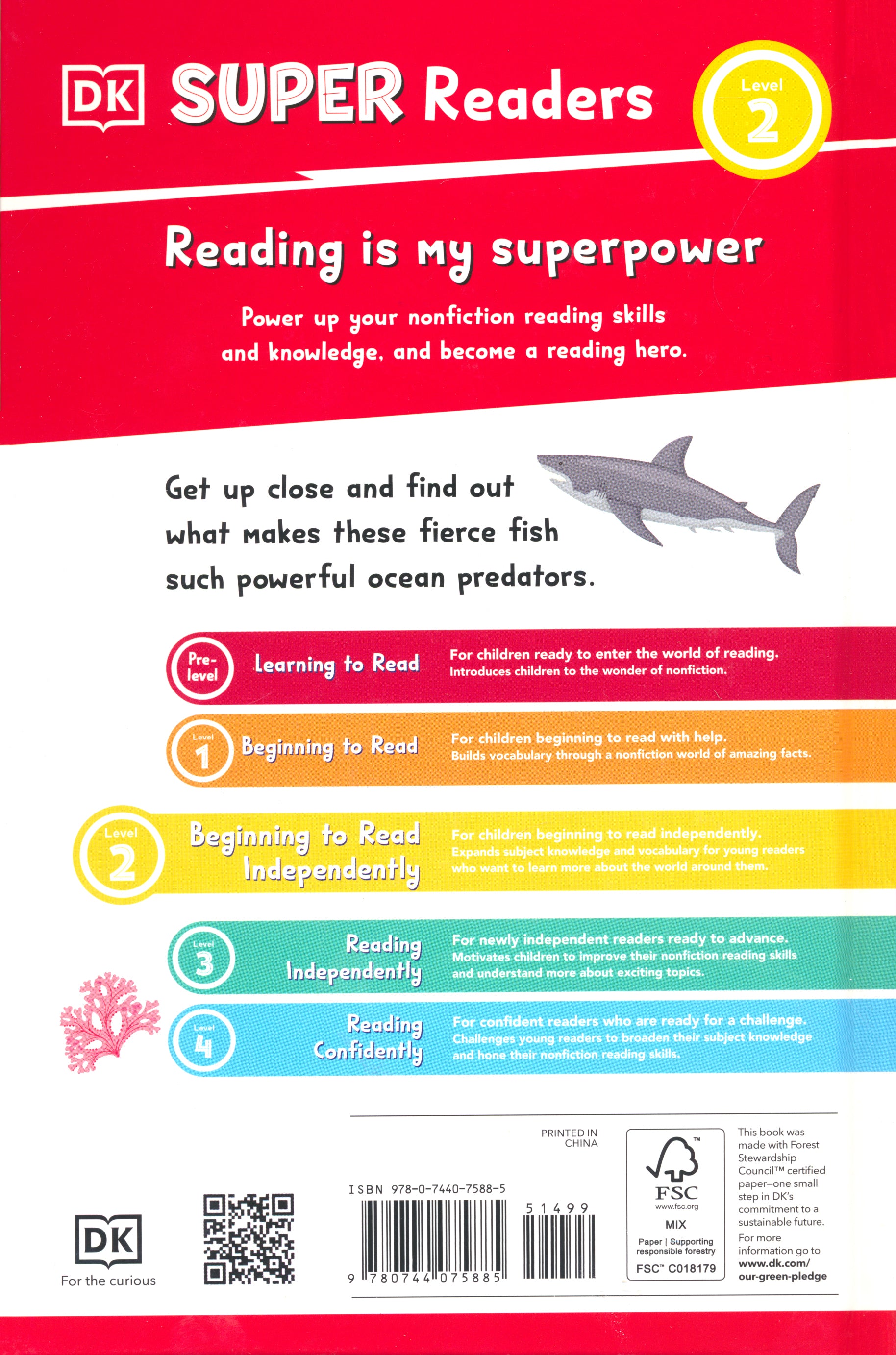 DK Super Readers Level 2 Great White Sharks