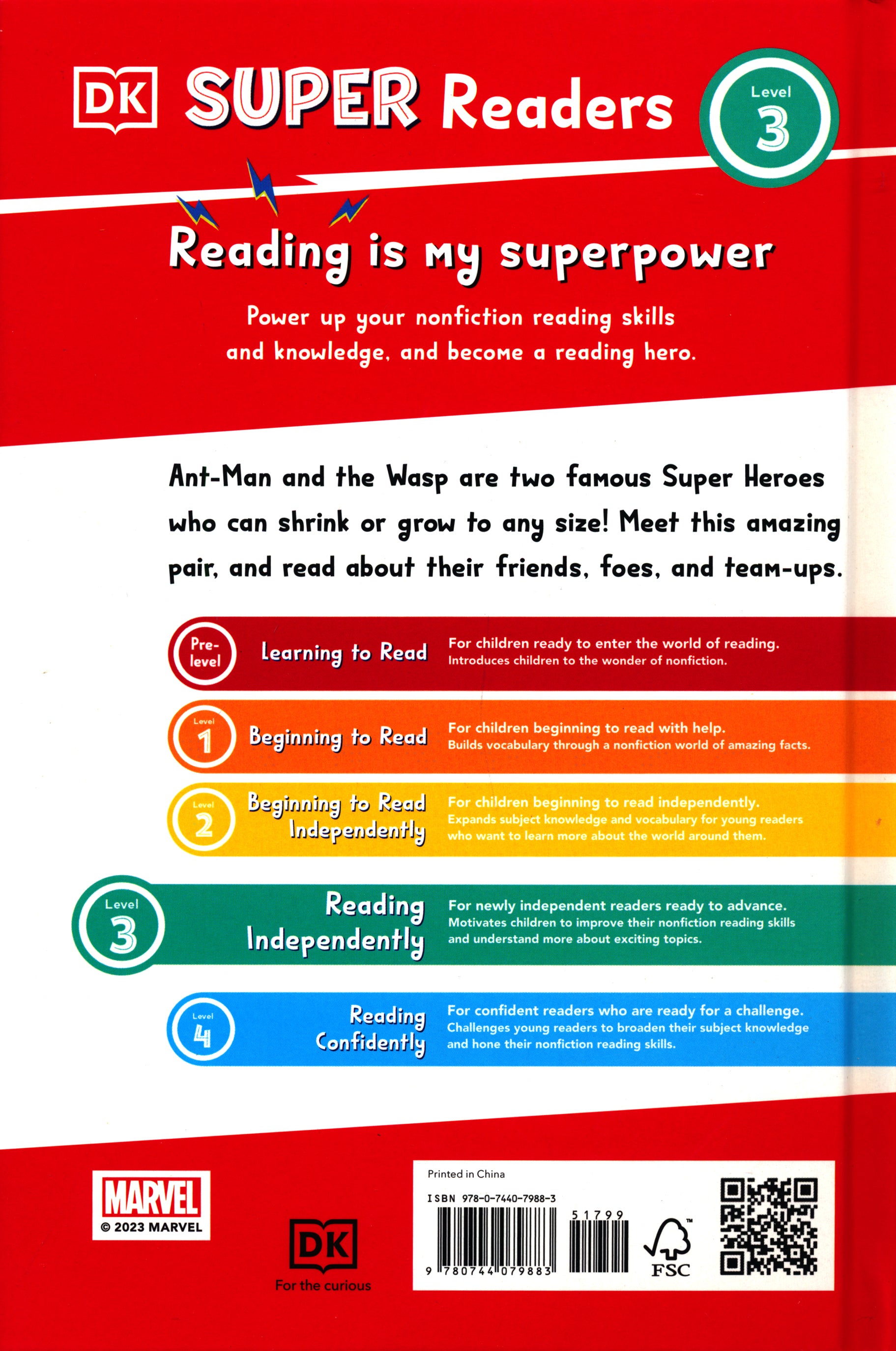 DK Super Readers Level 3 Marvel Ant-Man and The Wasp Save the Day!