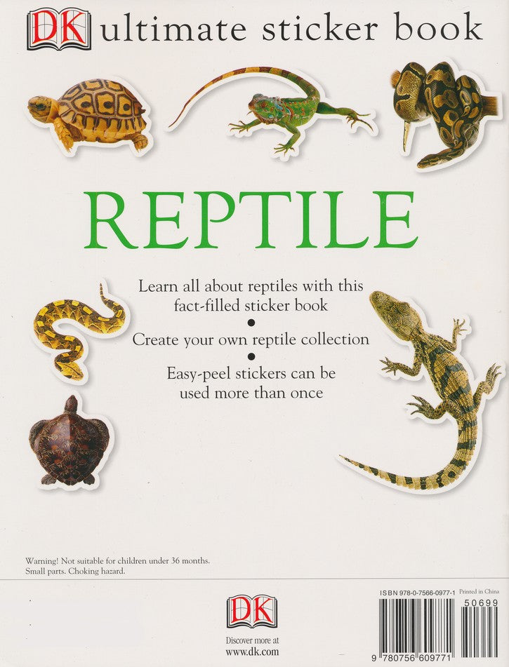 Ultimate Sticker Book: Reptile