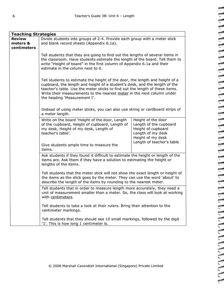 Primary Mathematics Standards Edition Level 3B Teacher Guide