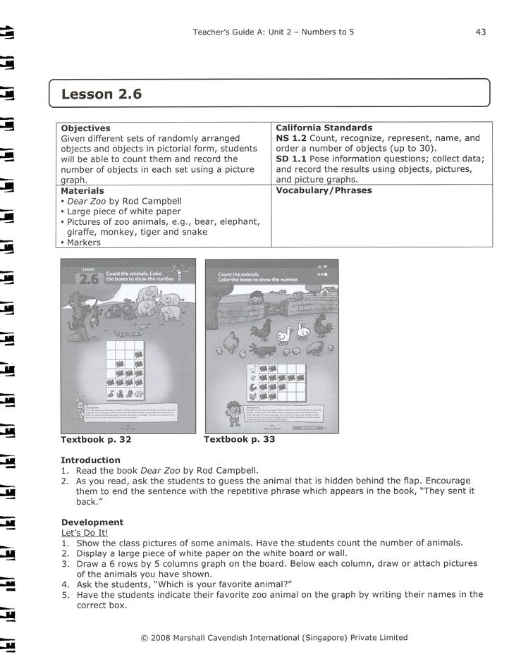 EarlyBird Kindergarten Math (Standards Edition)  Teacher's Guide A