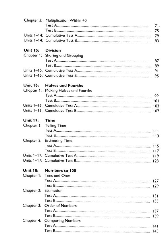 Primary Mathematics Tests 1B (Standards Edition)