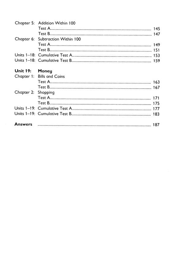 Primary Mathematics Tests 1B (Standards Edition)