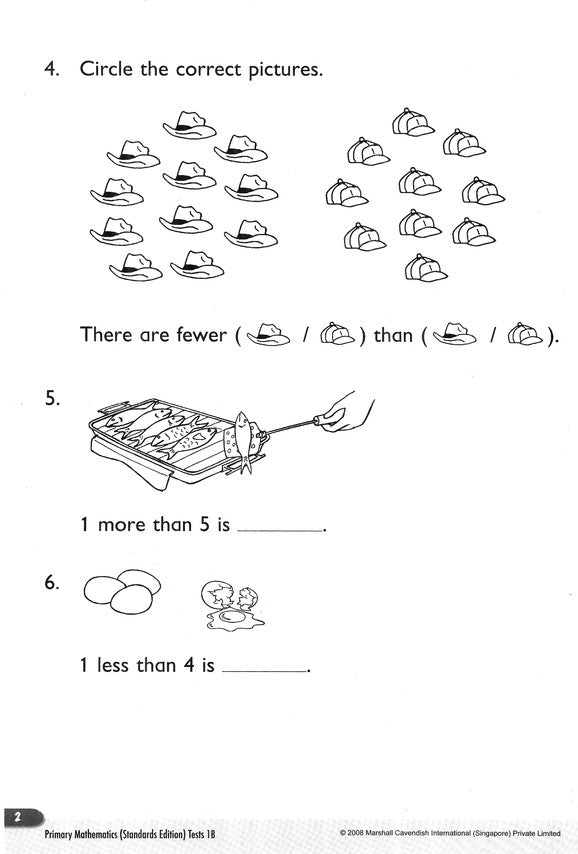 Primary Mathematics Tests 1B (Standards Edition)