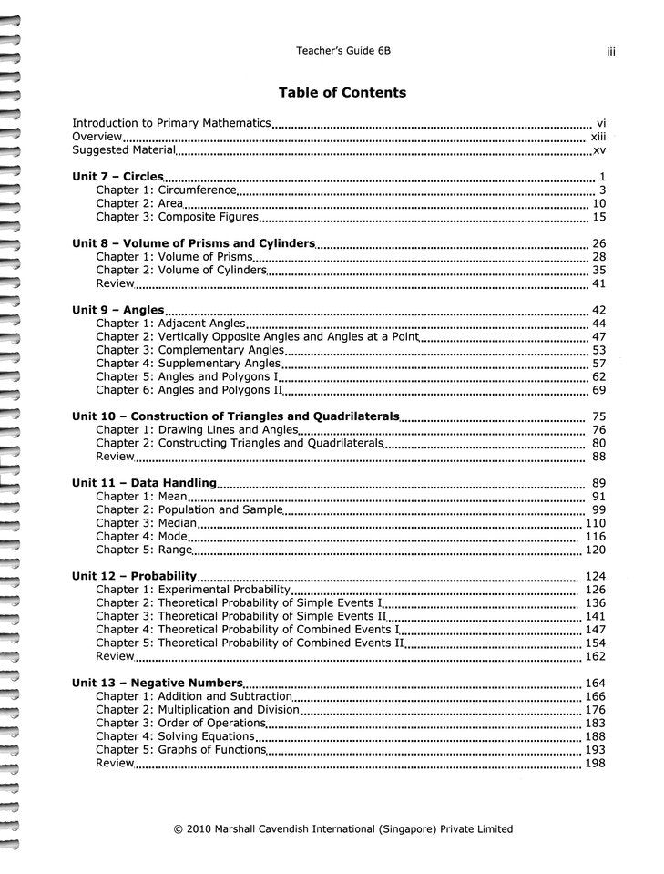 Primary Mathematics Standards Edition Level 6B Teacher Guide