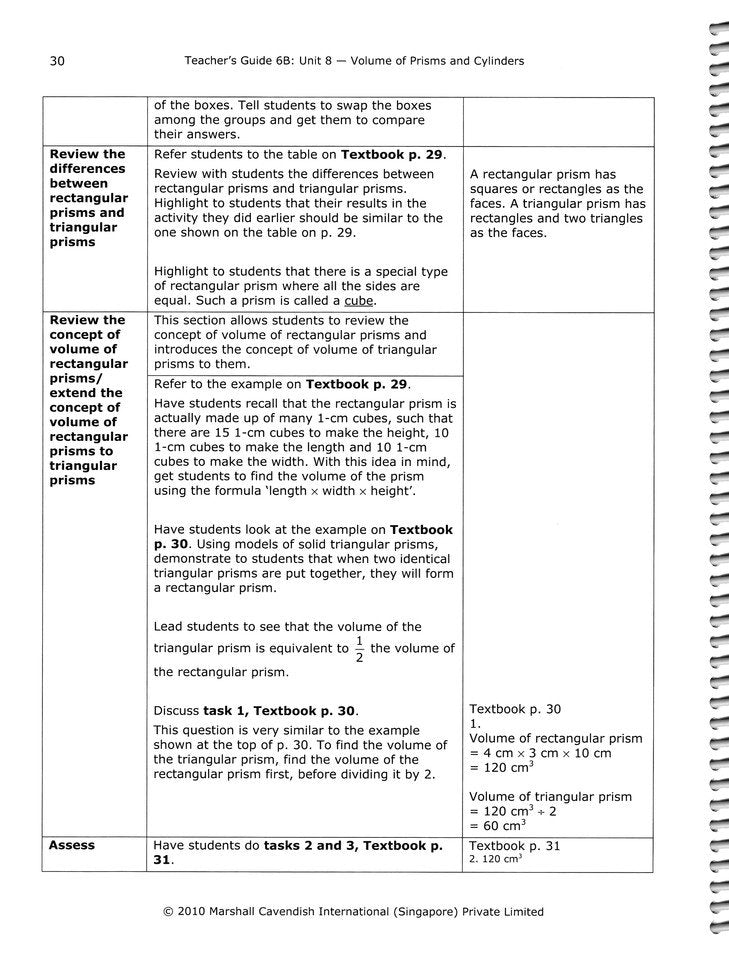 Primary Mathematics Standards Edition Level 6B Teacher Guide