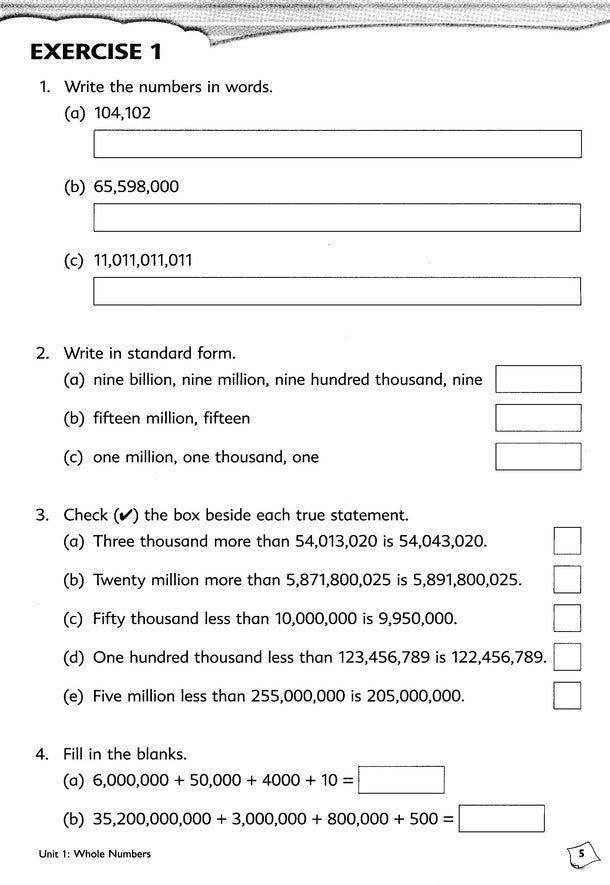 Primary Mathematics Workbook 5A (Standards Edition)