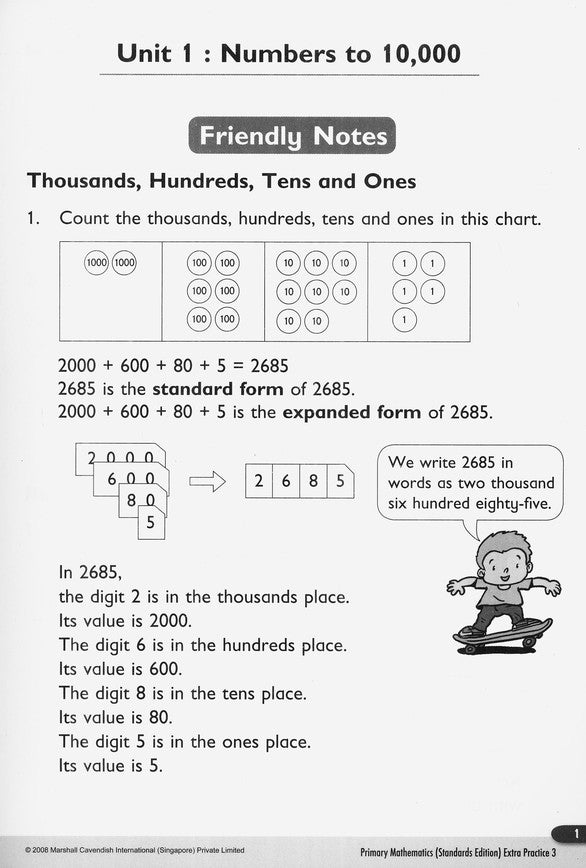 Extra Practice (Standards Edition) for Primary Math 3