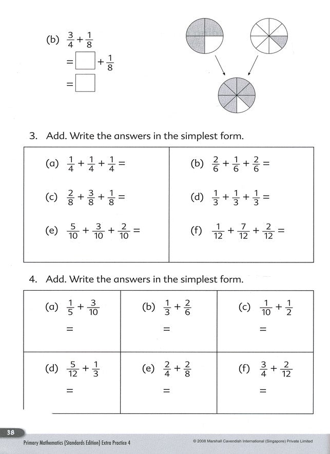 Primary Mathematics Extra Practice Book 4, Standards Edition