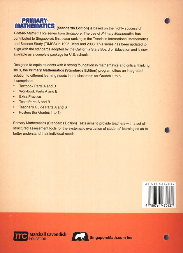 Primary Mathematics Tests 5A (Standards Edition)